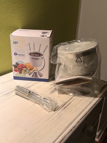 Schokoladen fondue set - schokoladen-fondue,