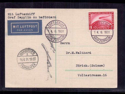 Zeppelin beleg graf - beleg,