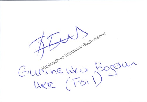 Original autogramm bogdan - autogramm,