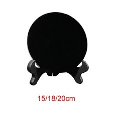 Schwarze obsidian scheibe - schwarze,