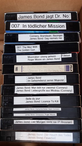 Vhs videokassetten mit - vhs-videokassetten,