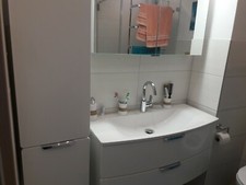 badezimmer möbel set Sanibel  hochwertig weiß hochglanz wie neu NP 3200 Euro