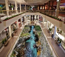 3D Berge Bach Q3904 Fußboden