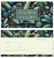 25 x Geschenkgutscheine