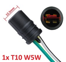 1x W5W T10 Fassung Gummi