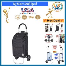 Black Foldable Shopping Cart