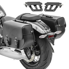 Set 2x Satteltaschen + Halter QL für Harley Softail 18-24 Oregon C-Ware