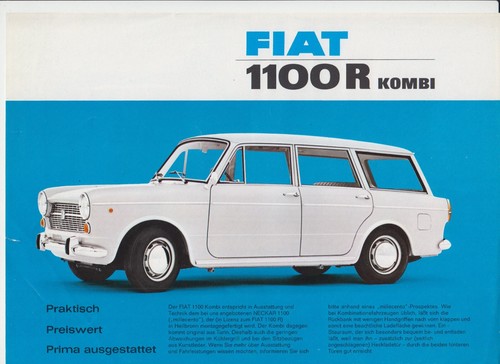 Fiat 1100r kombi - 1100r,