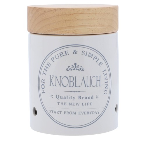 Knoblauchtopf keramik weiß - knoblauchtopf,