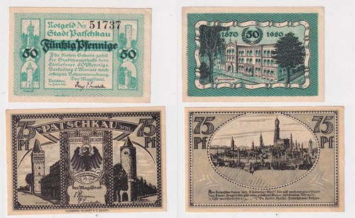 Banknoten notgeld stadt - banknoten,
