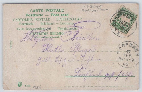 Bayern bahnpost postkarte - bayern,