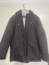 Männer Winterjacke L Dunkelbraun mit Kapuze