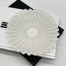 Vintage Design Glas Schale • Kristallglas • Lalique Stil • Muschel Form • Teller