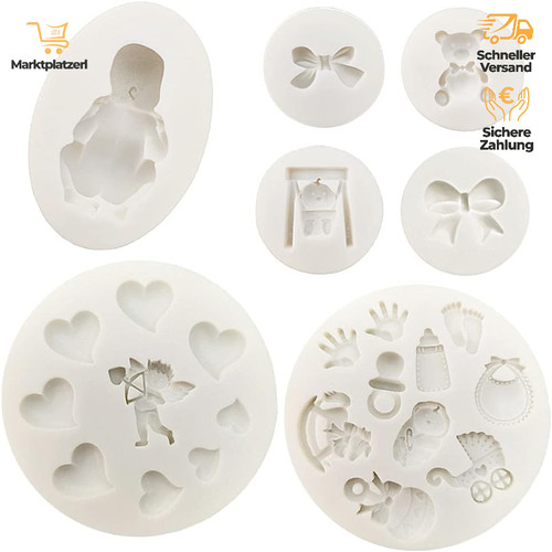 Fondant silikon formen - fondant, 3d