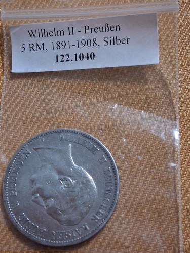 Silbermünze wilhelm - silbermünze, ll
