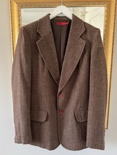 Sakko Original by Tokyo Design in Größe M, braun mit feinen Nadelstreifen