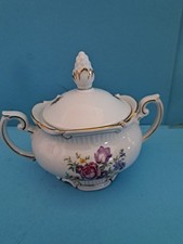 ALTE    ZUCKERDOSE  BLUMEN