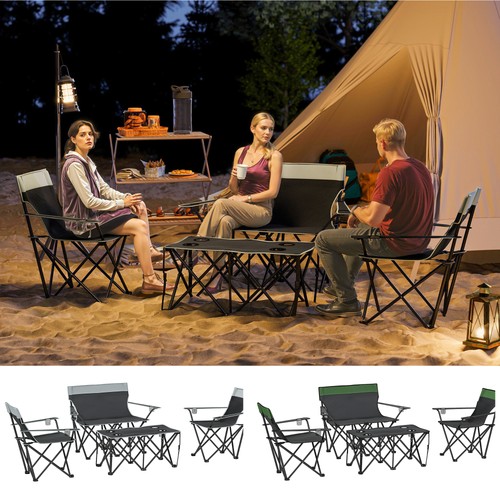 Klappbarer picknicktisch mit - klappbarer,