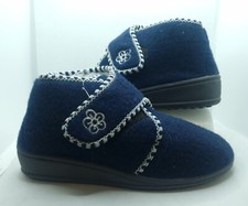 Hausschuhe Damen Verbandschuhe Blau Magnus Klett hochgeschlossen Diabetiker