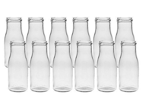 12x vasen rund glasfläschchen - vasen,