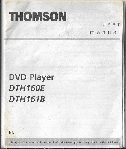 Thomson dth 160 161 dvd - thomson,