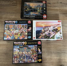 Puzzle 1.000 Teile 2 x Wasgij und  2 x Landschaft, alle vollständig