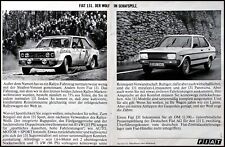 Fiat 131 Supermirafiori, originale Werbung aus 1979   mir Rallye Fiat