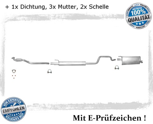 Auspuffanlage für opel meriva - opel,