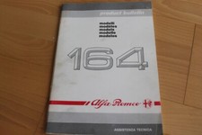 WERKSTATTHANDBUCH product bulletin Daten technical data Alfa Romeo 164 modelli