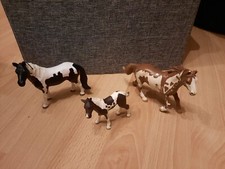 Schleich Pferd Pinto Family 13795 13616 13803 In sehr Gutem Zustand