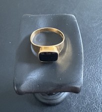 18k Herrenring Goldring Onyx