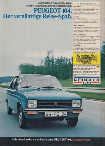 Peugeot 104 reklame - -,