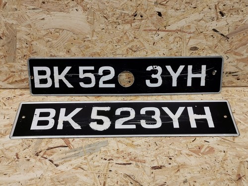 Altes nummernschild 1 - 2x, =