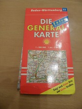 SHELL Die General Karte Baden-Württemberg 11 1:200000 mit Reiseinfoheft
