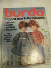Burda Special E 566 Puppen machen  Nähen Stricken basteln modellieren