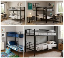 Etagenbett Hochbett Jugendbett Doppelstockbett Kinderbett Metall 200x100x150