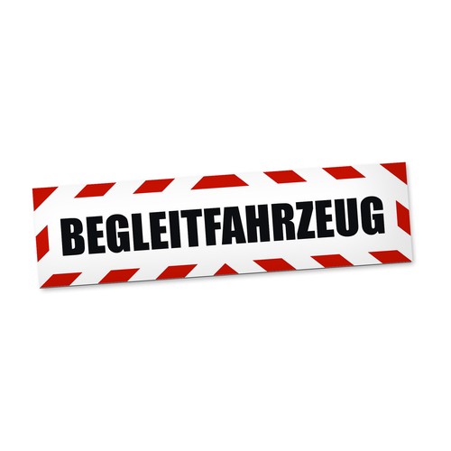 Begleitfahrzeug magnetschild - begleitfahrzeug,