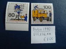 Berlin 1990, Geschichte der Post Telefonarbeiten, Elektro-Zustellwagen, Mi877/78