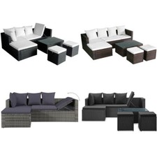 4-tlg. Garten Lounge Set mit