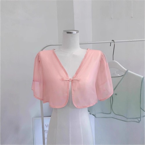 Damen chiffon bolero - damen,