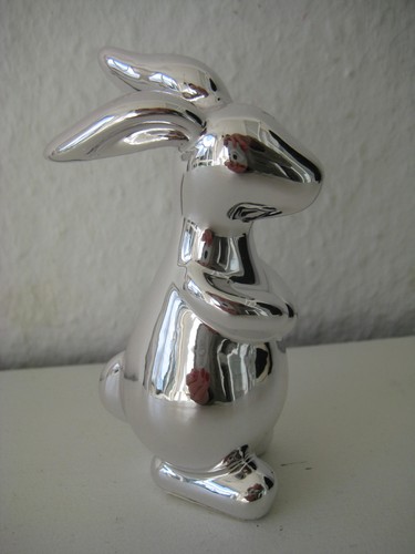 Alter osterhase silber - osterhase,