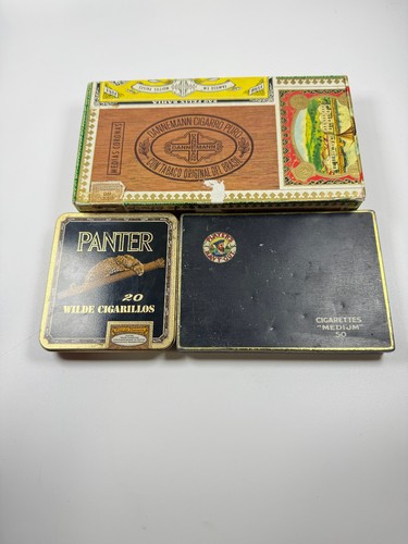 Vintage blechdosen panter - 3x,