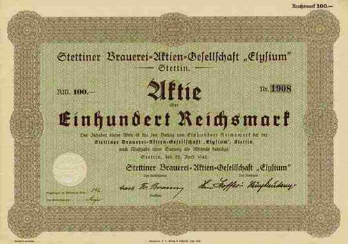 Stettiner brauerei elysium - stettiner,