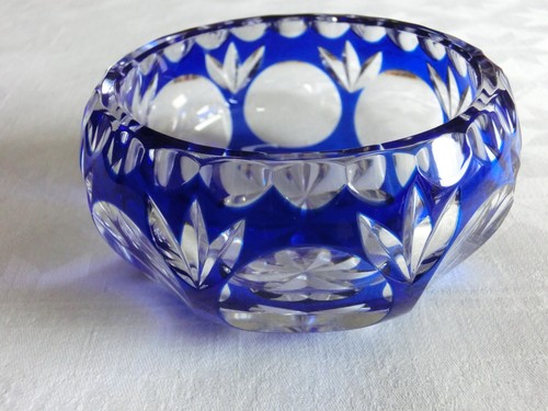 Bleikristall schale blauer - bleikristall,