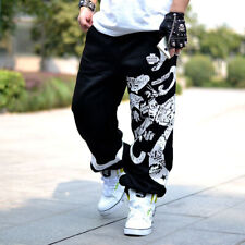 Herren Trendy Baggy SPORTS Hose Hip Hop Freizeit Lockere Straßen Jogginghose