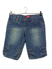 REJECT Jeansshorts Damen Kurze Hose Gr. DE 38 blau Casual-Look