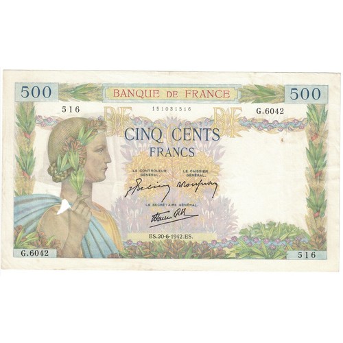 Frankreich 500 francs la - 500, francs,