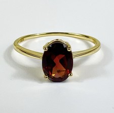 1,16ct ovaler Granat Rot Ring