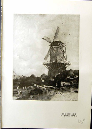 Antiker druck windmühle - antiker,