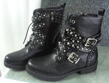 Schnürstiefeletten Biker